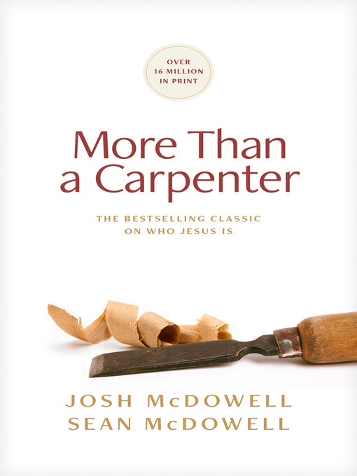 Title details for More Than a Carpenter by Josh McDowell - Available